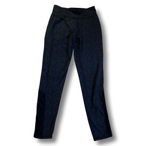 Women’s Game Time Brand Grey Mesh Accent Leggings Size Small